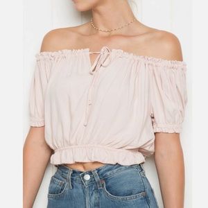 Pink Brandy Melville Enzo Top